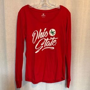Top of the World Red Ohio State Long-Sleeve Tee